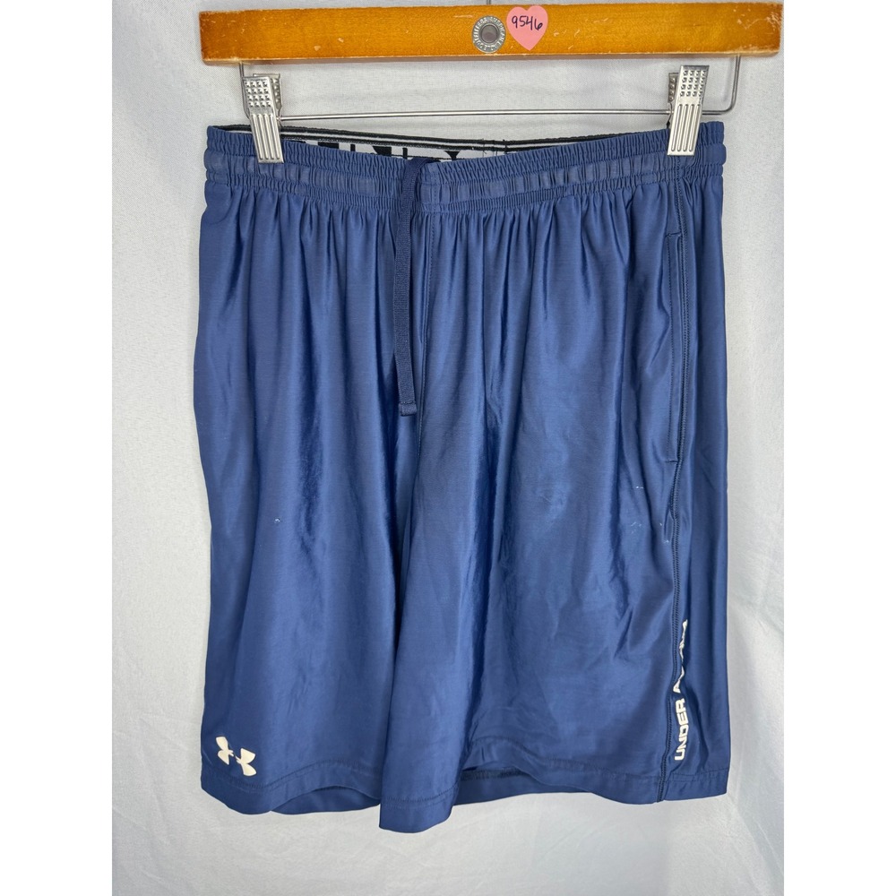 Under Armour Mens Navy Blue Loose Fit Athletic Gym Shorts Size Medium MD